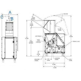 Cumberland 818X Beside-The-Press (800X Series) Granulator (Discontinued) Granulators Cumberland