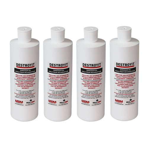 MBM Destroyit 4 Pints of Paper Shredder Oil (case of 4 x 1 pint bottles) - CED214