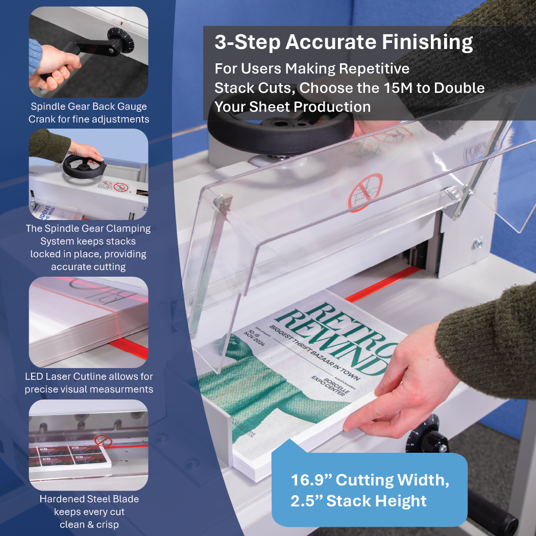 Formax Cut-True 15M Manual Guillotine 16.9" Paper Cutter