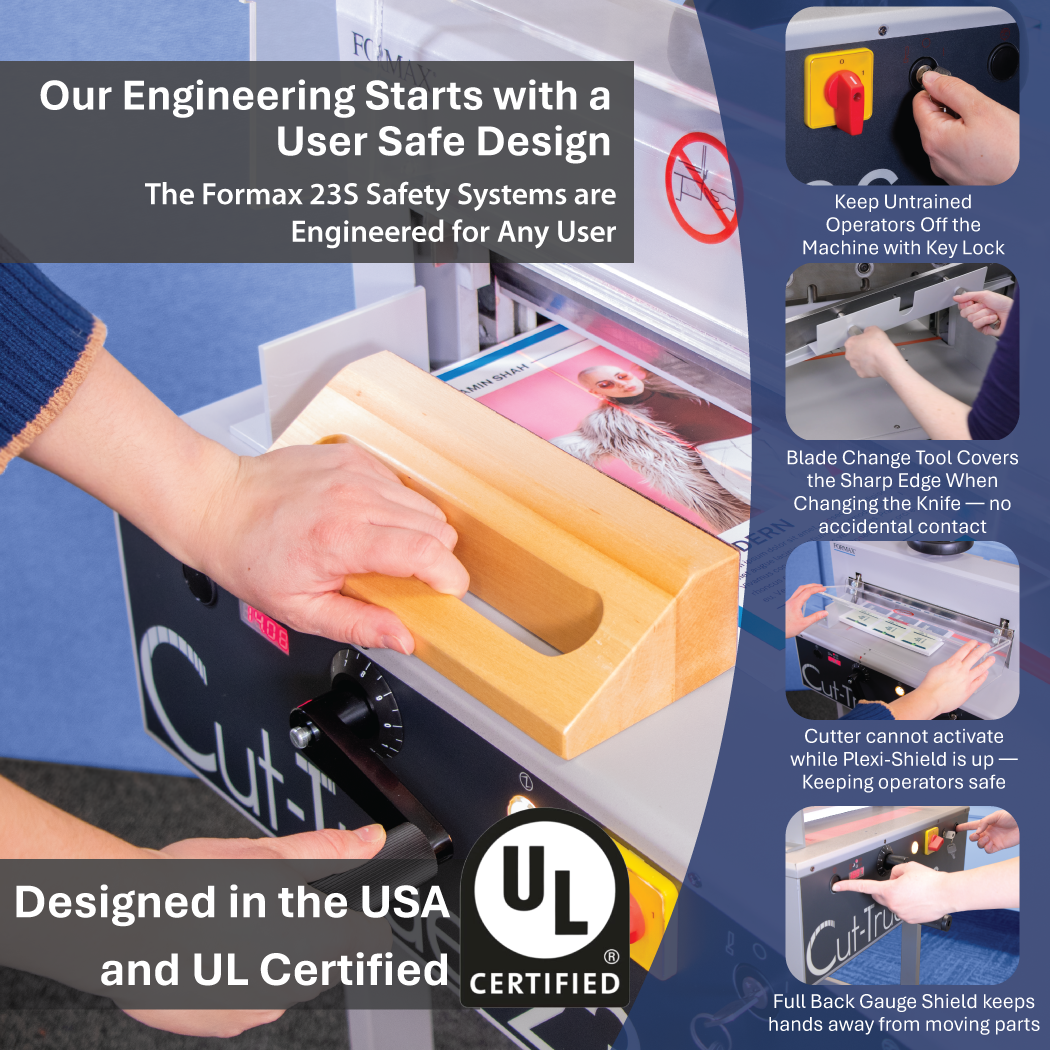Formax Cut-True 23S Semi-Automatic 16.9" Guillotine Cutter