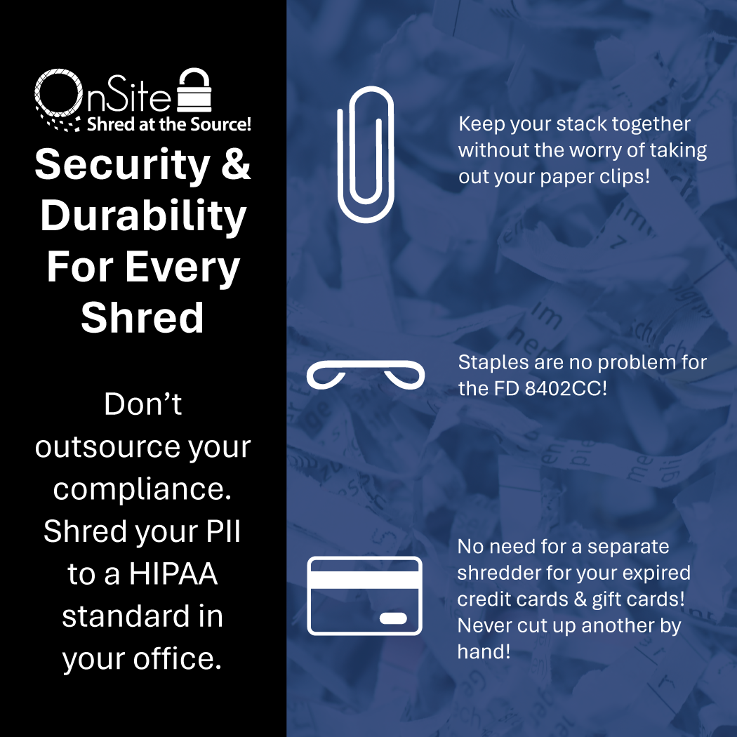 Formax FD 8402 Cross Cut Paper Shredder Level 3/P-4