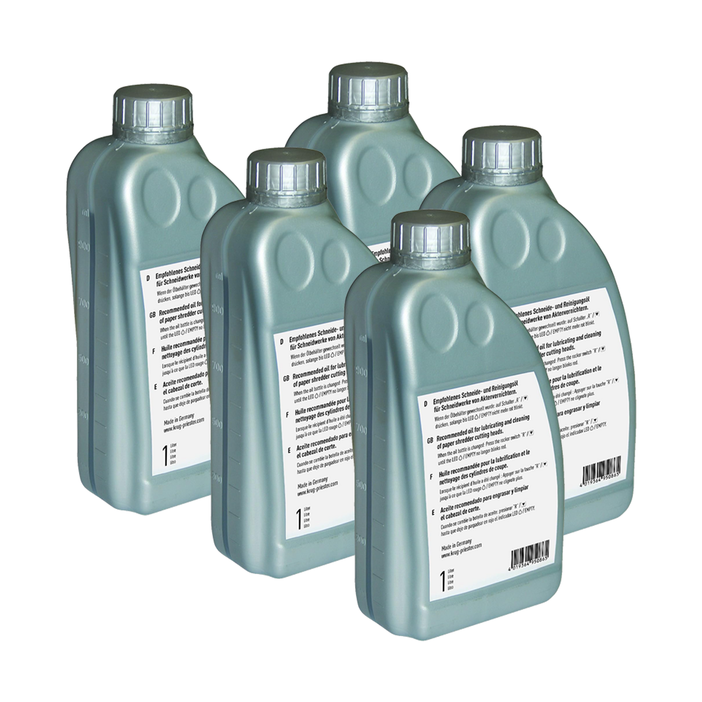 MBM Ideal Destroyit 5 Liters of Shredder Oil (case of 5 x 1 liter bottles)