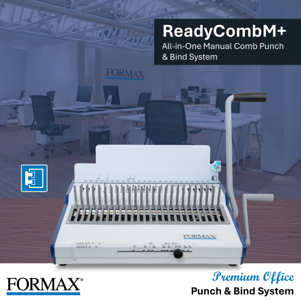 Formax ReadyCombM+ Manual Punch & Comb Binding System