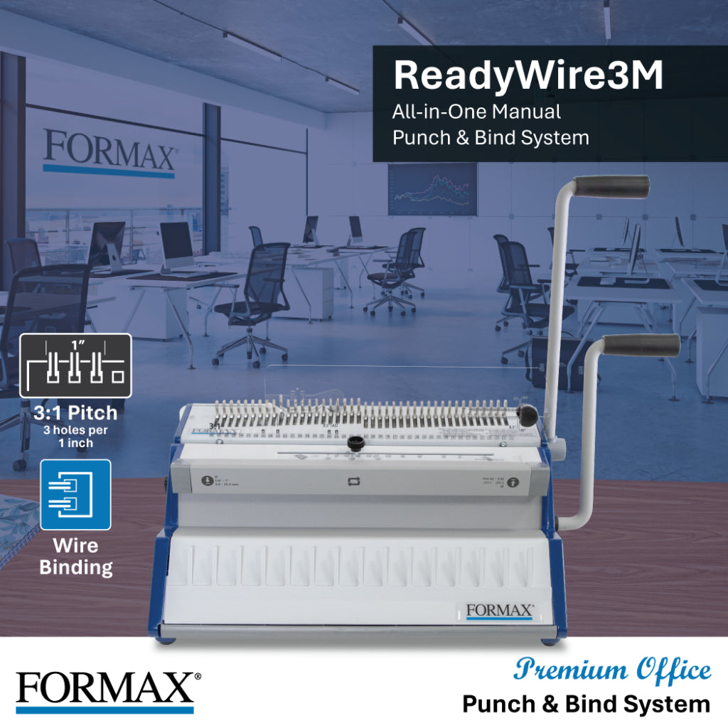 Formax ReadyWire 3M Manual Punching & Binding System