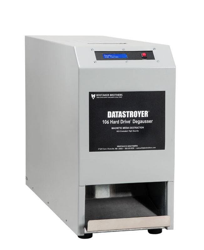 Datastroyer 106 Hard Drive Degausser Whitaker Brothers 