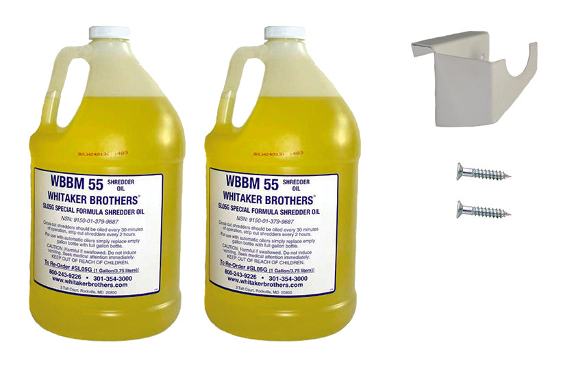 Gallon Kit for Auto Oilers + 2 Gallons of Oil (Screw-on Bracket) Supplies Whitaker Brothers