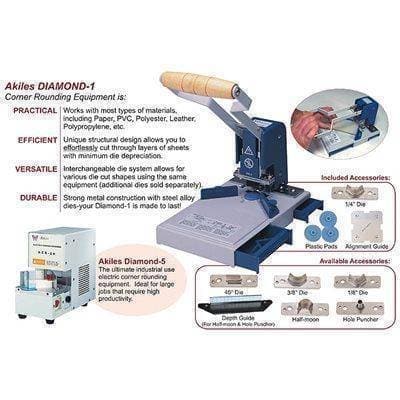 Akiles Diamond-5 Corner Rounding Machine Cutters Akiles