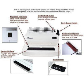 Akiles iComb Electric Comb Binding System (Discontinued) Binding/Punching Systems Akiles
