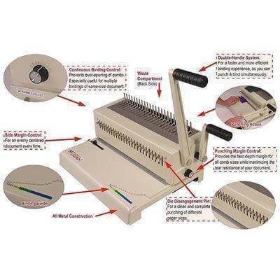 Akiles MegaBind-1E Comb Punch and Binding Binding/Punching Systems Akiles