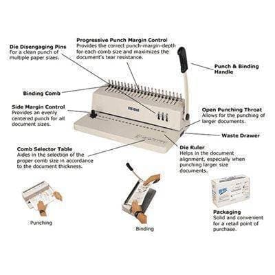 Akiles OffiBind Comb Punch & Binding Equipment (Discontinued) Binding/Punching Systems Akiles