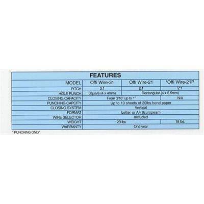 Akiles OffiWire Wire Punch & Binding Equipment Binding/Punching Systems Akiles