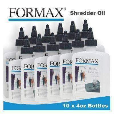 Formax Paper Shredder Oil (6 x 8oz. Bottles) Supplies Formax