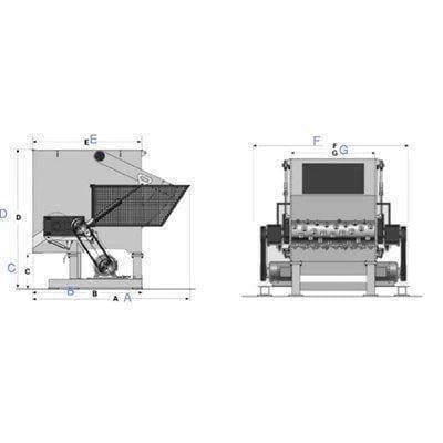 Cumberland CXS 2000 Single Shaft Shredder (CXS Series) (Discontinued) Shaft Shredders Cumberland