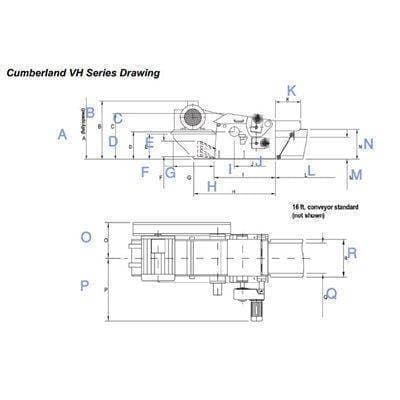 Cumberland VH-34 Shredder (VH Series) Shaft Shredders Cumberland