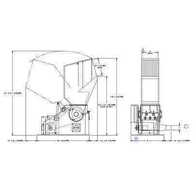 Cumberland X1400 Central Granulator Granulators Cumberland