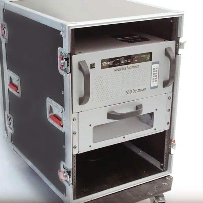 Phiston MediaVise Rackmount Mobile SSD Destroyer Degaussers phiston